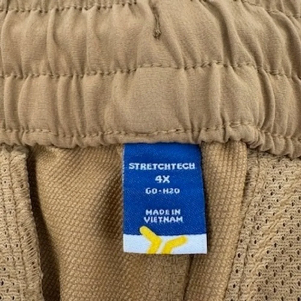 2 Old Navy Mens 4X StretchTech‎ High Rise Go-H2O 4-Way Stretch Shorts Brown Red